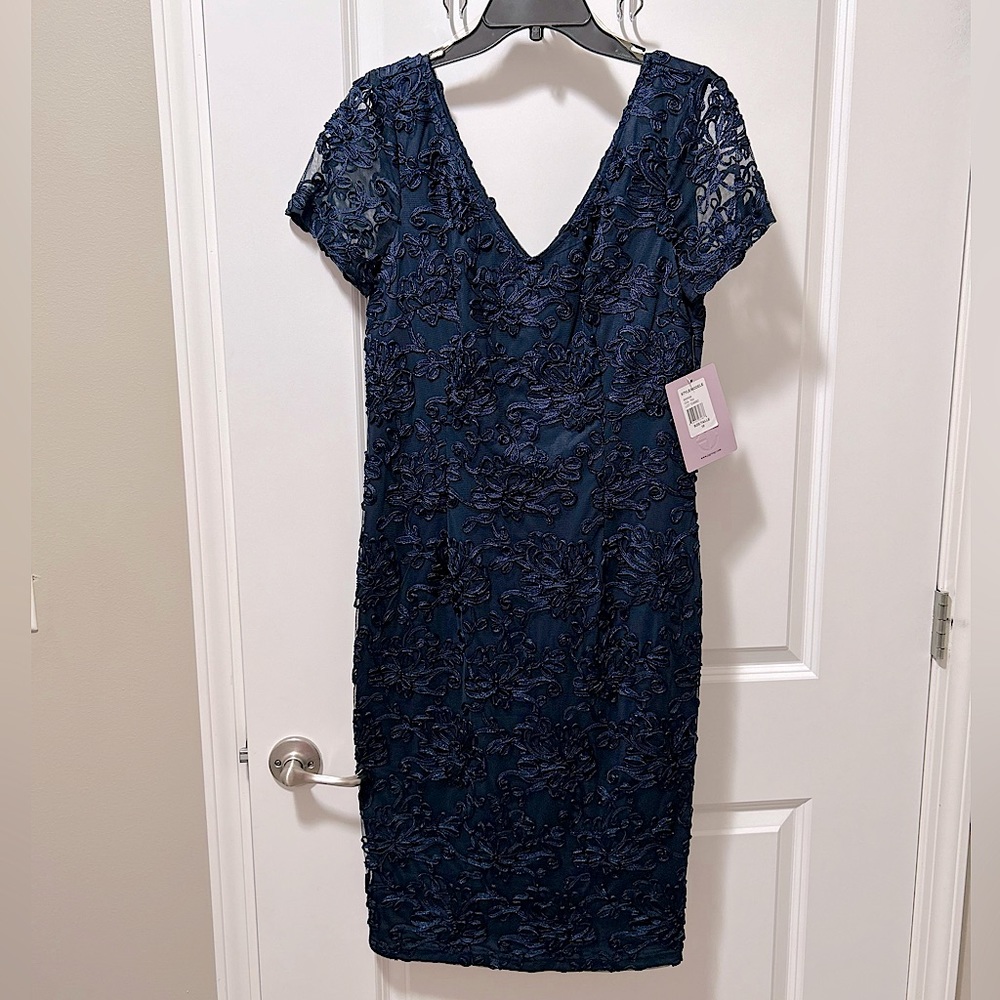 JS Collections Sheath Women’s Dress Navy Size 10